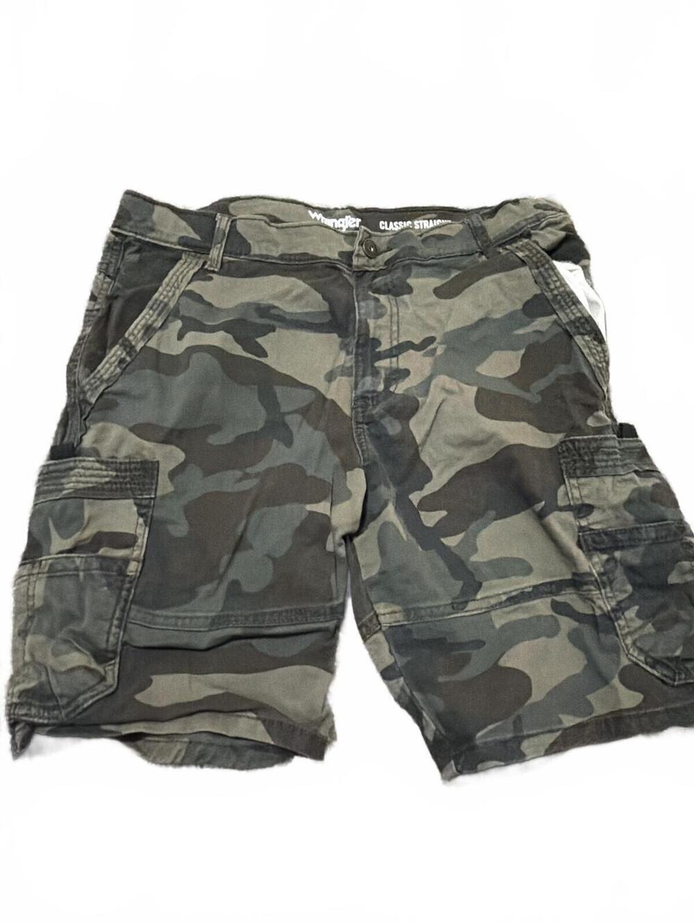Wrangler Boys Camouflage Cargo Shorts 16 Husky